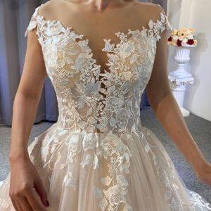 A-line wedding dress with gorgeous details